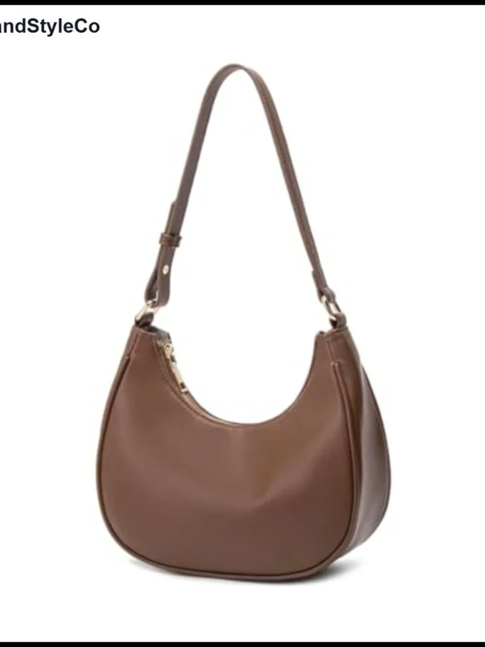 Crescent Hobo Shoulder Bag Women Cute Tote Handbag Under Arm Purse PU Leather